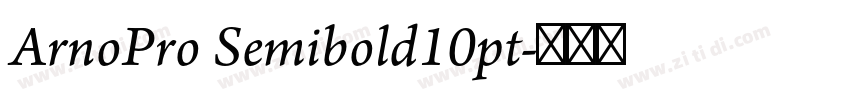 ArnoPro Semibold10pt字体转换